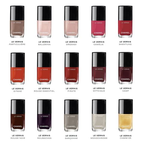 chanel spring nail polish colors|Chanel nail polish colour chart.